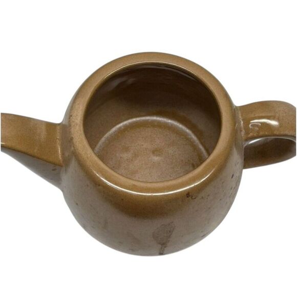 Vintage Frankoma Pottery Dinnerware Brown Teapot Lazy Bones #6T - Picture 3 of 4